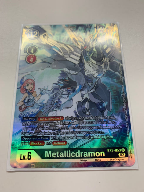 Metallicdramon EX3-053 (Alternate Art) | FULL HOLO | Orica PROXY