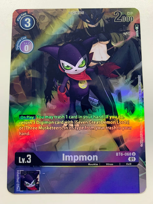 Impmon BT6-068 (Alternate Art) | FULL HOLO | Orica PROXY