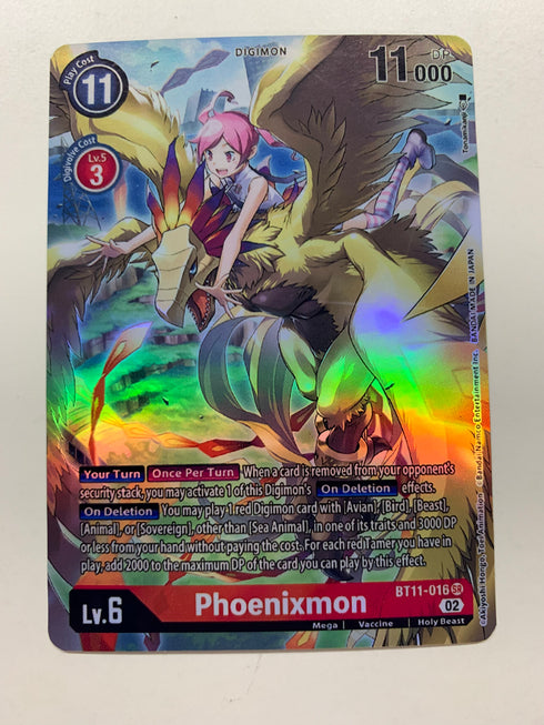 Phoenixmon BT11-016 (Alternate Art) | FULL HOLO | Orica PROXY