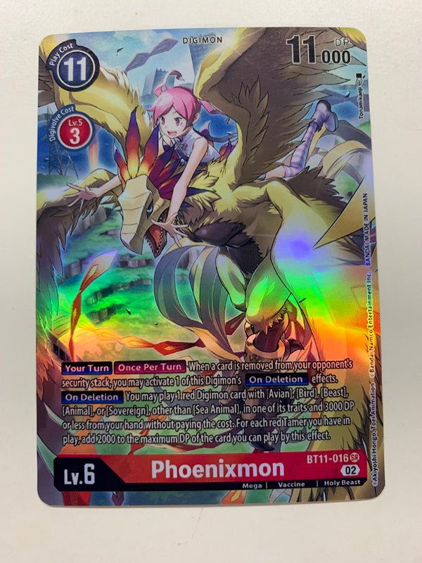 Phoenixmon BT11-016 (Alternate Art) | FULL HOLO | Orica PROXY