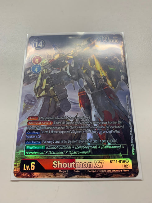 Shoutmon X7 BT11-019 (Alternate Art) | FULL HOLO | Orica PROXY