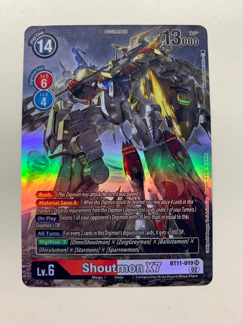 Shoutmon X7 BT11-019 (Alternate Art) | FULL HOLO | Orica PROXY
