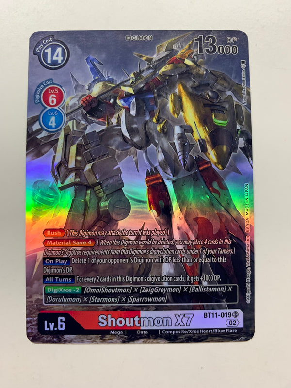 Shoutmon X7 BT11-019 (Alternate Art) | FULL HOLO | Orica PROXY