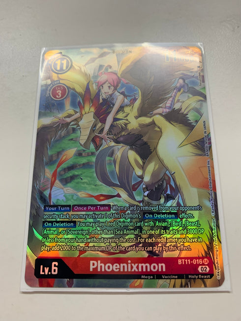 Phoenixmon BT11-016 (Alternate Art) | FULL HOLO | Orica PROXY