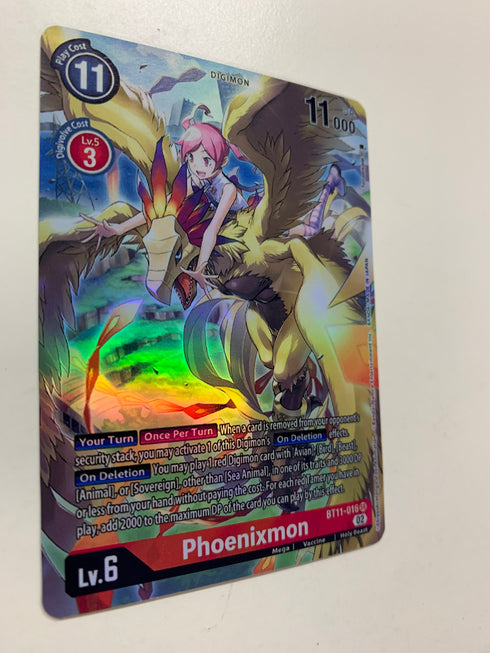 Phoenixmon BT11-016 (Alternate Art) | FULL HOLO | Orica PROXY