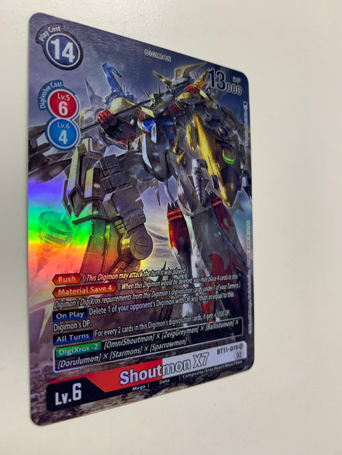 Shoutmon X7 BT11-019 (Alternate Art) | FULL HOLO | Orica PROXY